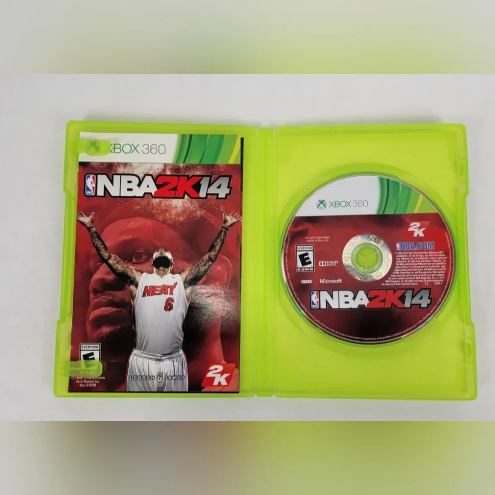 NBA 2K14 Microsoft Xbox 360, 2013 Basketball Game Preowned